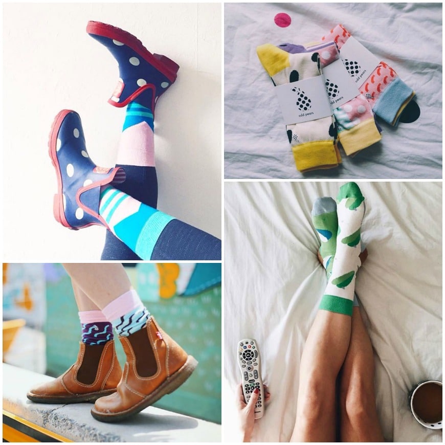 Une marque innovante et éthique qui fabrique des chaussettes au look instagrammable : odd pears !