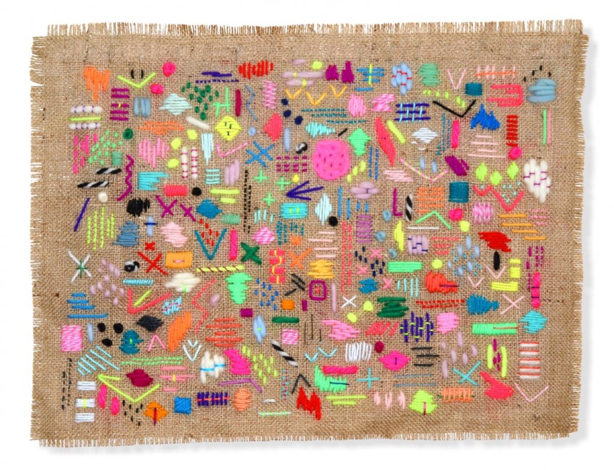 Elizabeth-Pawle-Scatterings-Six-embroidered-wall-hanging-Inky-Collective-Blog