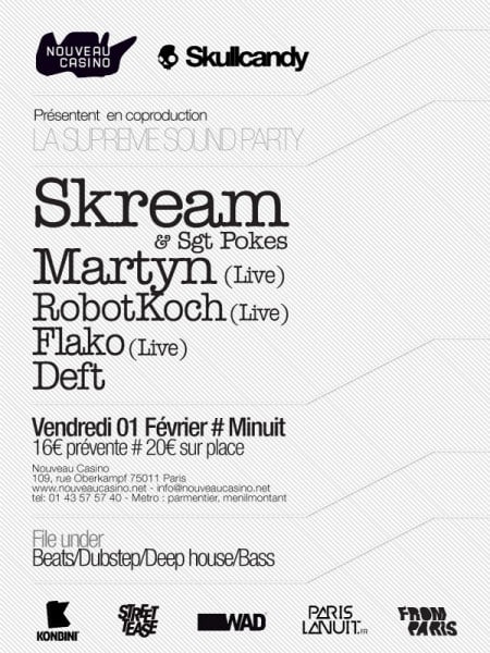 Nouveau Casino & Skullcandy présentent : LA SUPREME SOUND PARTY