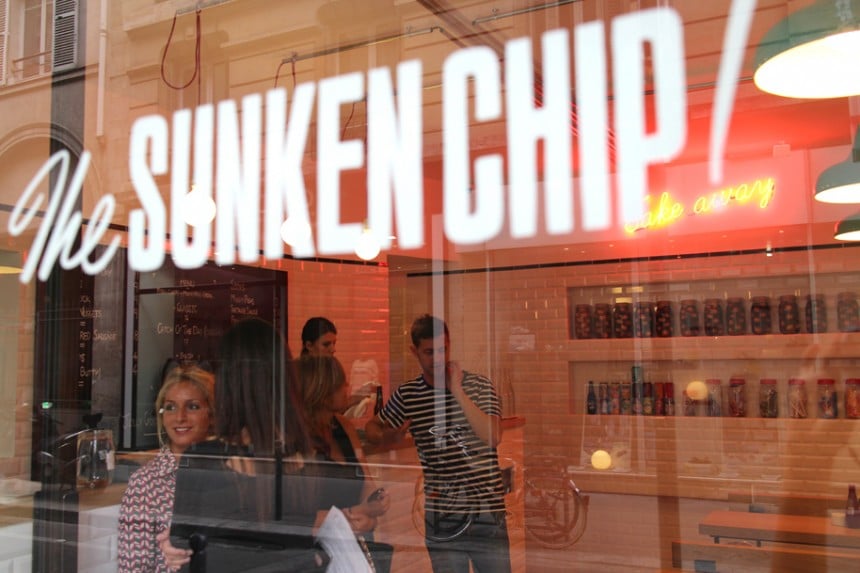 sunken chip