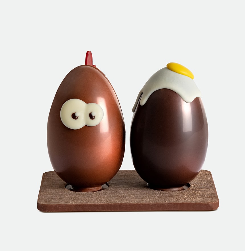 Chocolat de Pâques œufs et peluche lapidou FIZZY : le chocolat de